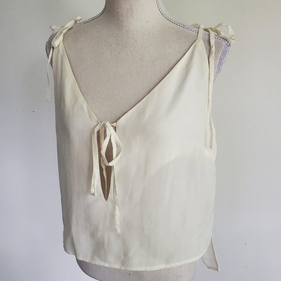 Sancia Cupro Tie High Low Cami - Picture 4 of 11